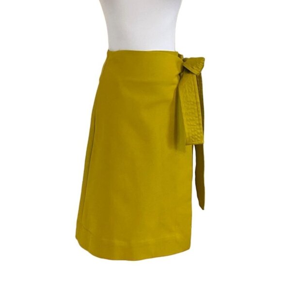COS ACID GREEN ENVELOPE WAIST TIE WRAP MINI SKIRT - 2 - Picture 1 of 10